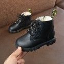 2019 girls' boots children's Martin boots short boots Plush waterproof boys' snow boots in autumn and winter 