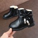 Autumn and winter 2018 new children's Princess versatile fashion boots bowknot little girl boots middle school students' shoes 