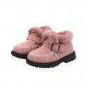 Children's snow boots 2019 new girls' plush cotton shoes children's Princess winter shoes little girls' warm shoes 