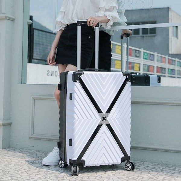 Net red ins trunk, female vibrato, same character Korean version zipper boy student pull rod box tiktok travel box 