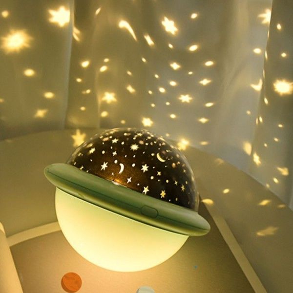 UFO star sky projection lamp USB colorful dream flying saucer projection lamp universe romantic star sky ocean night lamp 