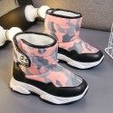 2019 winter new boys' plush and thickened children's snow boots girls' waterproof and warm cotton boots 