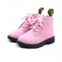 2019 girls' boots children's Martin boots short boots Plush waterproof boys' snow boots in autumn and winter 