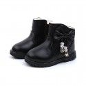 Autumn and winter 2018 new children's Princess versatile fashion boots bowknot little girl boots middle school students' shoes 