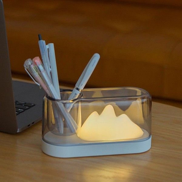 Simple mountain night light USB charging multi-function LED colorful color changing light children's bedroom sleeping atmosphere light 