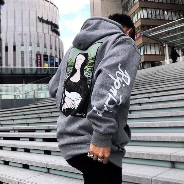 Men's fashion brand European and American hip hop ins skateboard middle finger cat cheap cat ripndip Plush Hooded Sweater Hoodie coat 
