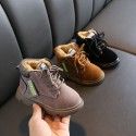 Children's Martin boots autumn and winter 2019 new children's shoes wholesale Korean Plush warm boys' small and middle children's cotton boots 