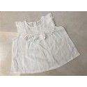 New girls' Ruffle lace cut out baby vest sleeveless top baby shirt in summer of 2019 