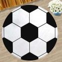 Air bag round carpet flannel living room bedroom computer chair round mat water absorption antiskid yoga mat football 