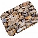 Air bag stone wall printing flannel carpet floor mat living room bedroom study foot pad cushion wholesale 185g 
