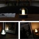 Creative nostalgic glass electrodeless dimming night light USB charging breathing light bedroom bedside LED light bulb 