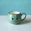 Cute cartoon children enamel cup creative animal ceramic mug student breakfast milk cup household water cup female 