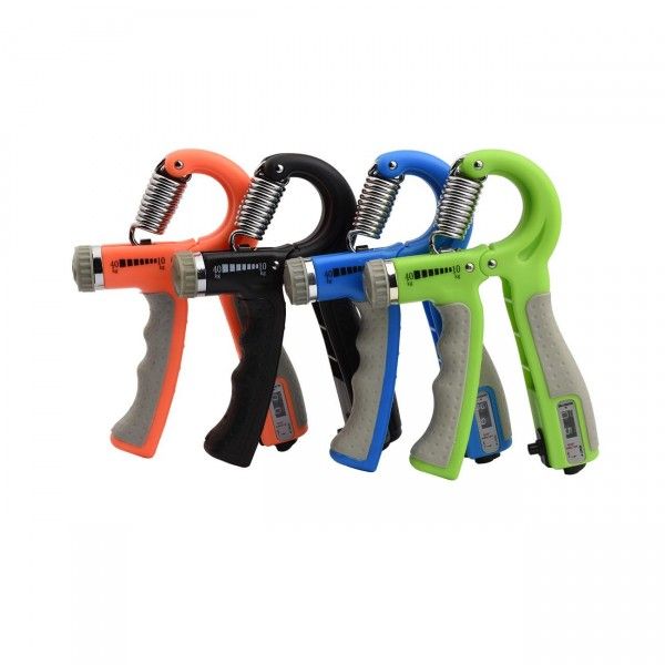 Adjustable grip R-type spring mechanical counting grip multifunctional finger rehabilitation training fitness device 