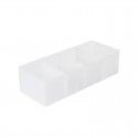 Nachuan wholesale simple desktop cosmetics storage box, single pack, split, no cover, frosted transparent plastic finishing box 