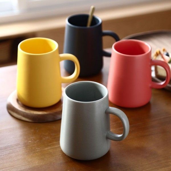 Nordic ceramic cup simple Mug creative Coffee Milk Cup Home Office water cup customized logo for women 