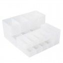 Nachuan wholesale simple desktop cosmetics storage box, single pack, split, no cover, frosted transparent plastic finishing box 