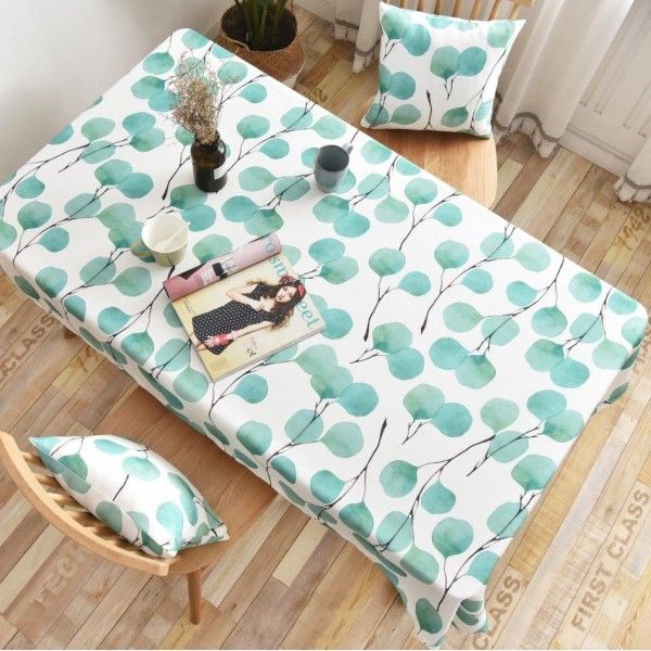 Table cloth rectangular cloth cover Nordic spring living room small fresh waterproof table mat 