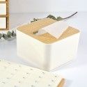 Japanese suction type tissue box container household creative plastic belt cover living room tea table napkin storage box suction box 