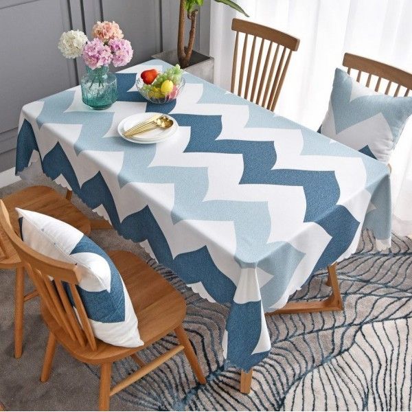 Nordic simple table mat cloth waterproof wash free table cloth Nordic tea table net red table chair cover table cloth 
