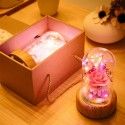 Creative wish streamer bottle led Nightlight immortal flower Bluetooth speaker desk lamp beautiful Valentine's Day gift 