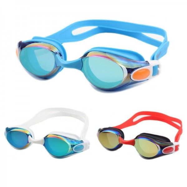 Electroplating swimming goggles high-definition colorful anti fog swimming goggles men and women swimming goggles swimming equipment quick sell wholesale 