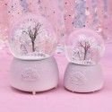 Creative four seasons spring, summer, autumn and winter with lights floating snow crystal ball home furnishings Valentine's Day gifts student gifts 