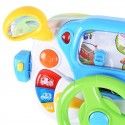 Baoli 1712 children's steering wheel boy simulation driving multi function game learning table early education toys 