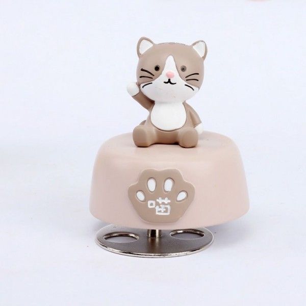 Creative birthday gift student cartoon stationery Cat Music Box desktop ornament stationery gift crafts 