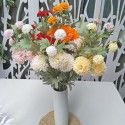 6 Foreign chrysanthemum ball thorn ball wedding simulation flower wedding arrangement ping pong chrysanthemum art home decoration flower arrangement 