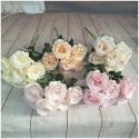 Manufacturers supply 7 new roses, wedding decoration simulation roses, wedding props decoration flowers, holding roses 
