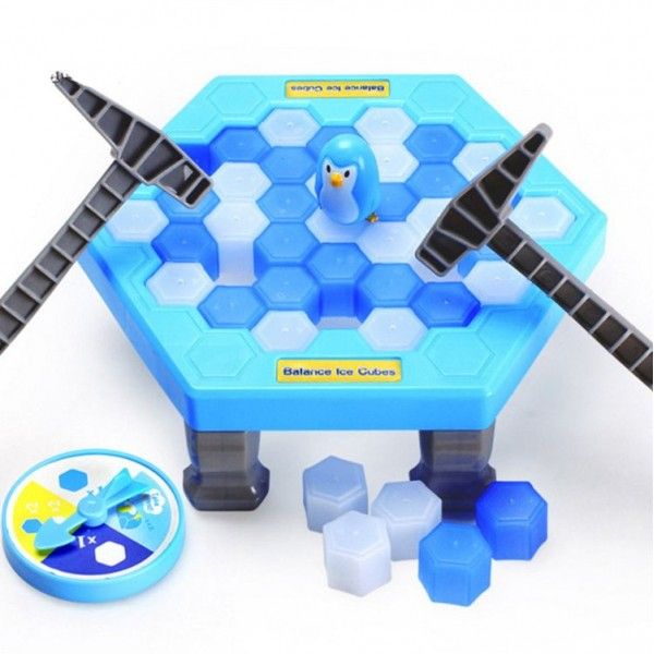 Children's puzzle hit Penguin ice breaking Penguin parent child interactive desktop game toys 